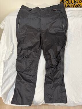 EUC Olympia Moto Sports Black Nylon Pants Womens Size 14
